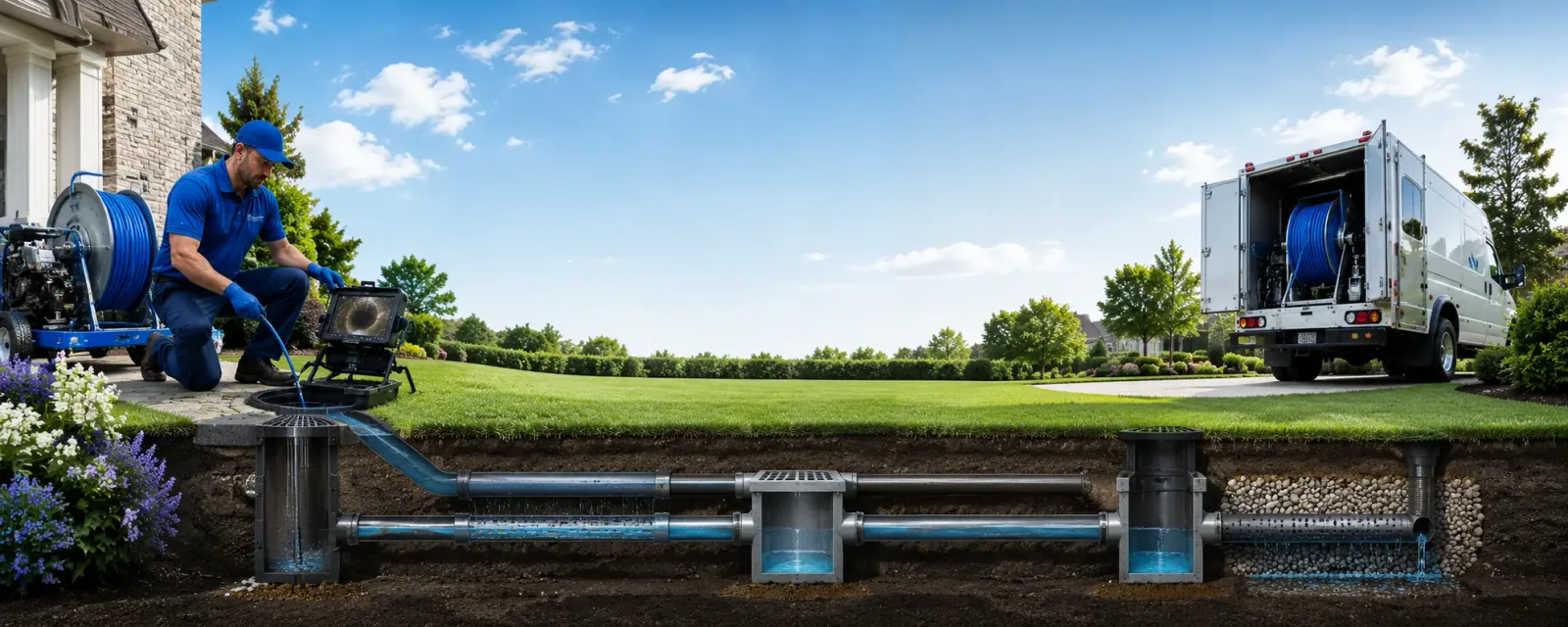 Outdoor drain cleaning information for West Barnstable, MA